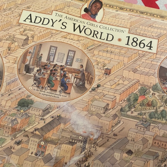 Vintage American Girl Pleasant Company Addy’s World 1864 Map - Picture 8 of 9